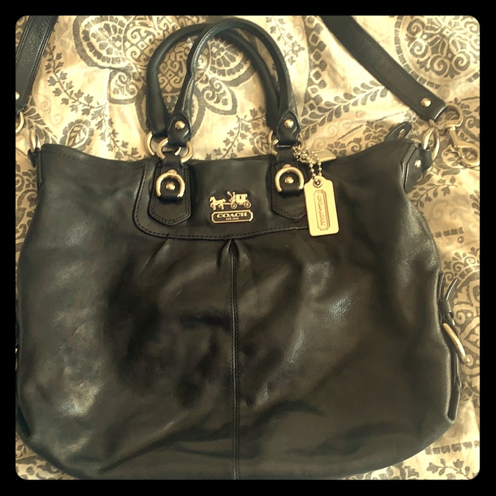 Large black Coach bag